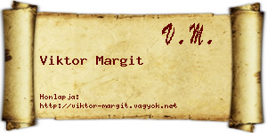 Viktor Margit névjegykártya